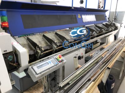 Model Deco 13 sliding headstock lathe by Tornos complete with Genius 226 bar feeder by Iemca - Image 9