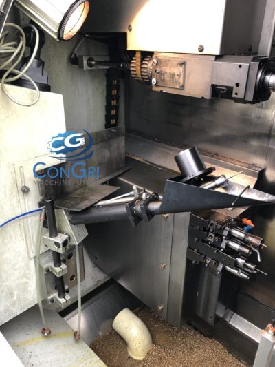Model Deco 13 sliding headstock lathe by Tornos complete with Genius 226 bar feeder by Iemca - Image 3