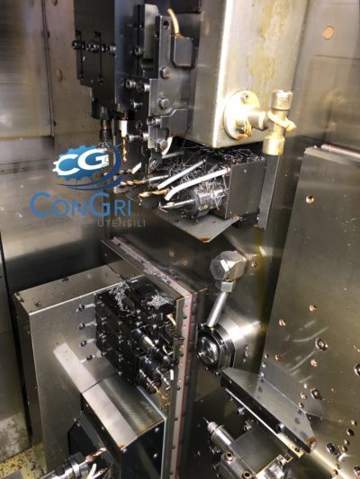 Tornio a fantina mobile marca Tornos modello Deco 20 completo di caricatore di barre Iemca Mini Boss 325r CNC - immagine 7