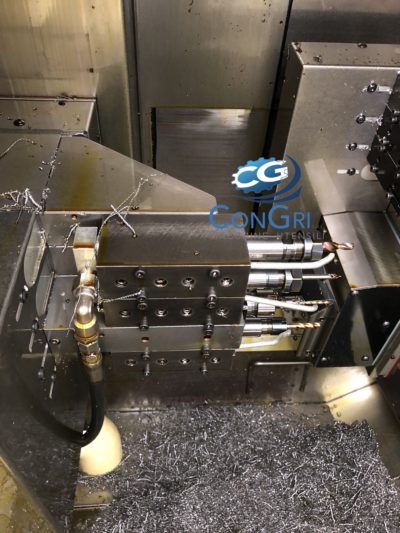 Tornio a fantina mobile marca Tornos modello Deco 20 completo di caricatore di barre Iemca Mini Boss 325r CNC - immagine 5