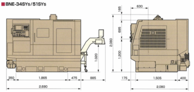 Miyano BNE-51 SY5 CNC lathe with Iemca bar loader model Boss 542 cnc - Image 4