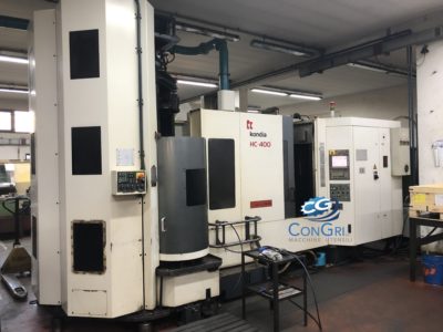 Centro di lavoro orizzontale Kondia HC-400 con 12 pallet controllo Fanuc - immagine 2
