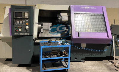 tornio CNC marca AVM AGELINI modello DG 13 con asse C e motorizzati