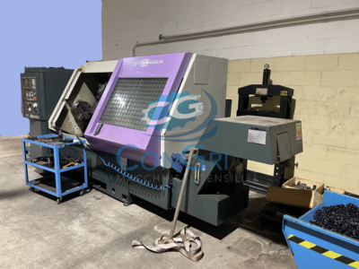 tornio CNC marca AVM AGELINI modello DG 13 con asse C e motorizzati