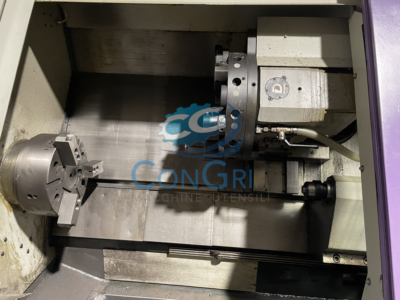 tornio CNC marca AVM AGELINI modello DG 13 con asse C e motorizzati